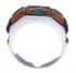 Authentic Sterling Silver Turquoise Multicolor Ring Size 8-3/4 AX37242